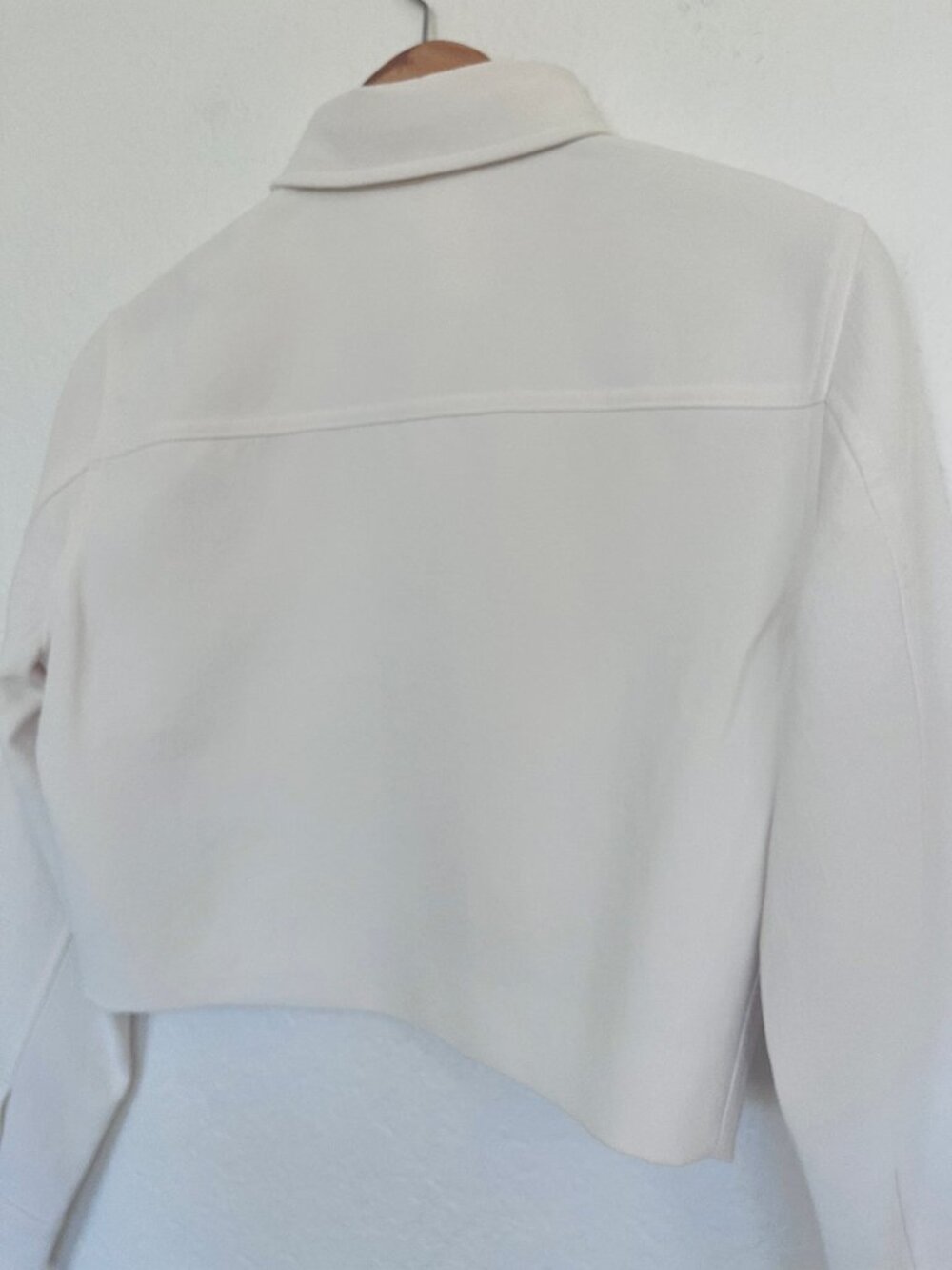 NEW! Artizia Wilfred Little Cropped Jacket Button In Light Birch/Ivory XS - Picture 15 of 16